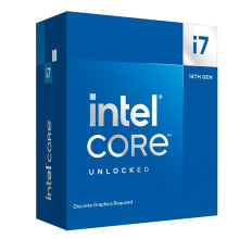 Procesador Intel Core i7-14700KF 3.40/5.60GHz, 33 MB Intel Smart Caché, LGA1700, 125W/253W. No Video, No Fan-Cooler.