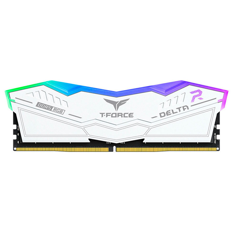 Memoria TEAMGROUP DELTA RGB DDR5 BLANCO, 32GB DDR5-6000MHz, PC5-48000, CL38, 1.35V Memoria TEAMGROUP DELTA RGB DDR5 BLANCO, 32GB DDR5-6000MHz, PC5-48000, CL38, 1.35V
