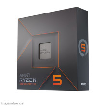 Procesador AMD Ryzen 5 7600X 4.7/5.3GHz, 32MB L3, 6-Core, AM5, 5nm, 105W. AMD Radeon Graphics. No cooler