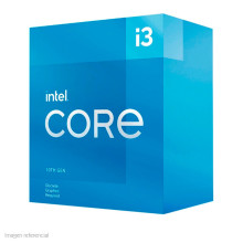 Procesador Intel Core i3-10105F 3.70 / 4.40 GHz, 6 MB Caché L3, LGA1200, 65W, 14 nm. No video